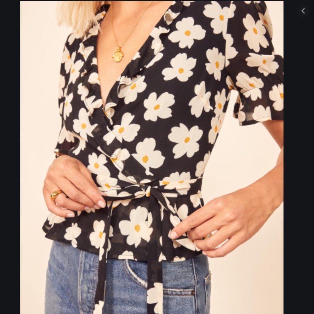 Reformation Caprice Top XS - Floral